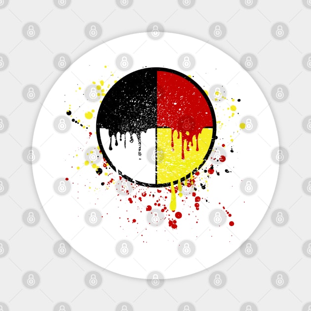 Medicine Wheel Drip Magnet by MrPhilFox